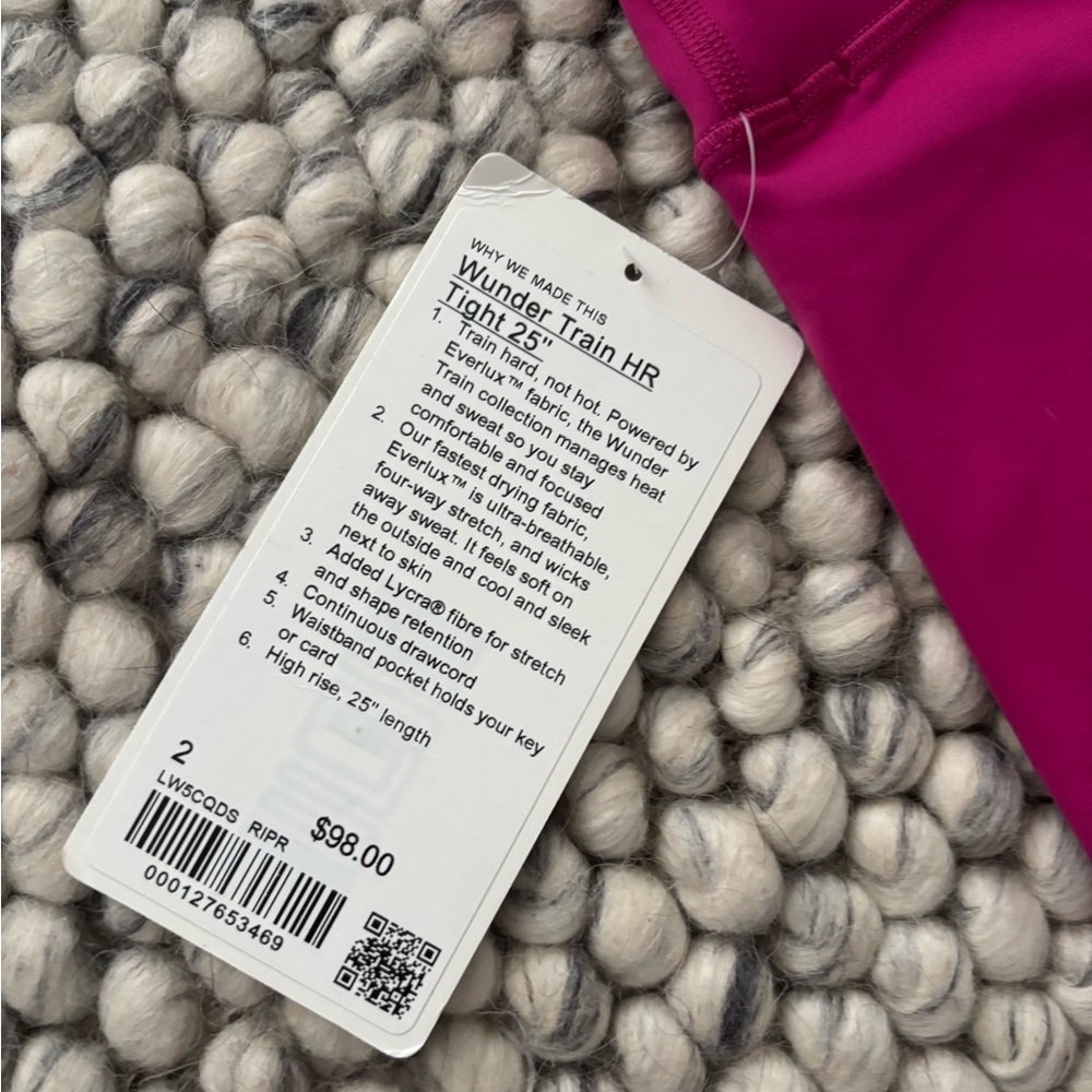 Lululemon Magenta Leggings - Picture 3 of 3